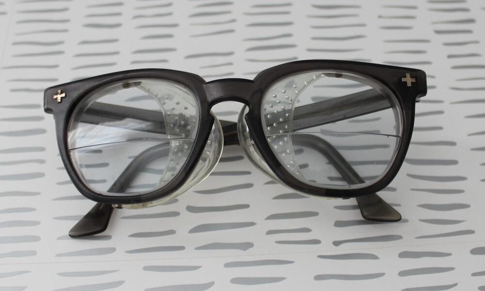 Vintage Bausch & Lomb Safety Goggles Glasses Bifocal Pre-Owned